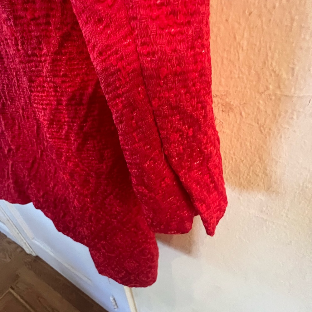 Zara Basic Light Coat. Red, Xs With Buttons And P… - image 7